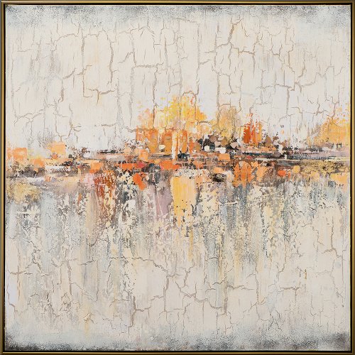 Abstraktes Acrylgemälde auf Leinwand „Licht und Schatten“ | Handgemaltes Keilrahmengemälde - houseofhome24