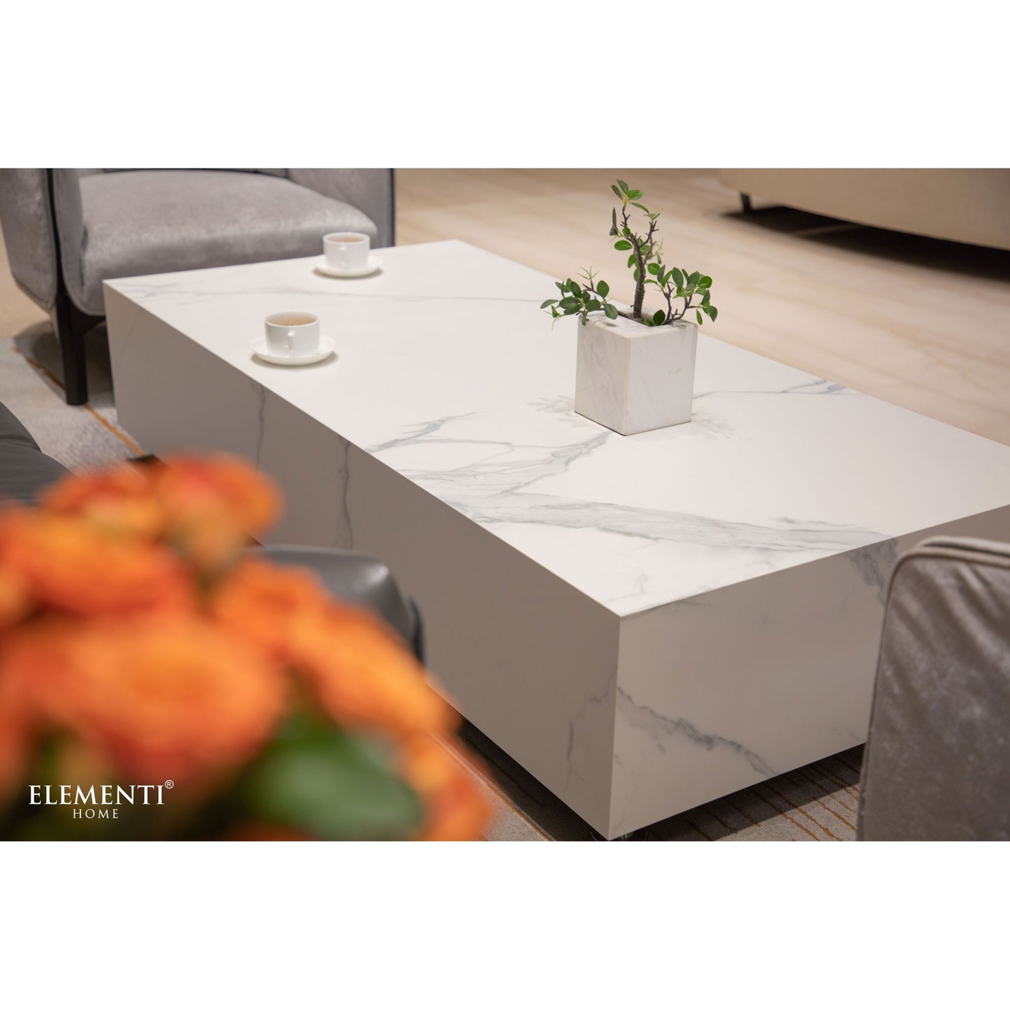 Marmortisch Couchtisch BIANCO / SOFIA Coffee Table BIANCO / SOFIA Rechteckig - houseofhome24