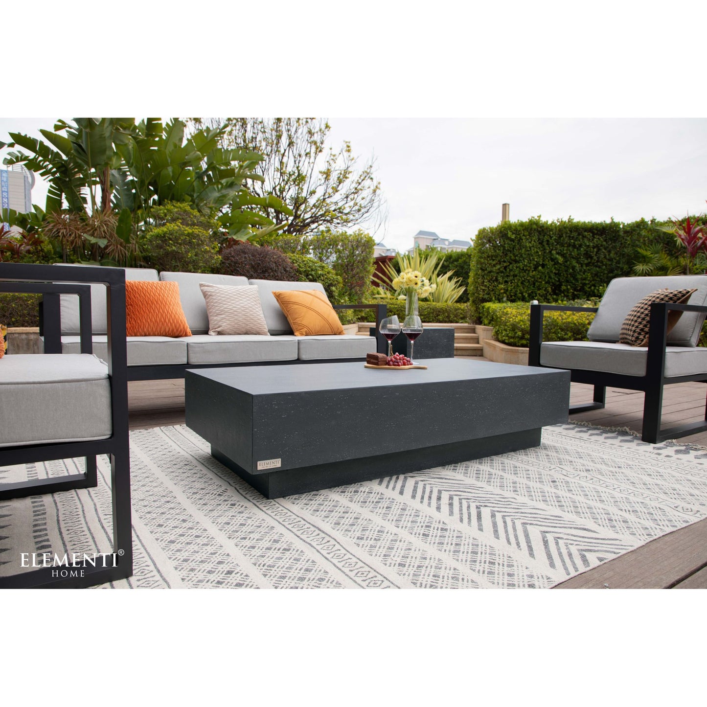 Steintisch Couchtisch Travertin für Innen und Außen Coffee Table Rechteckig - houseofhome24