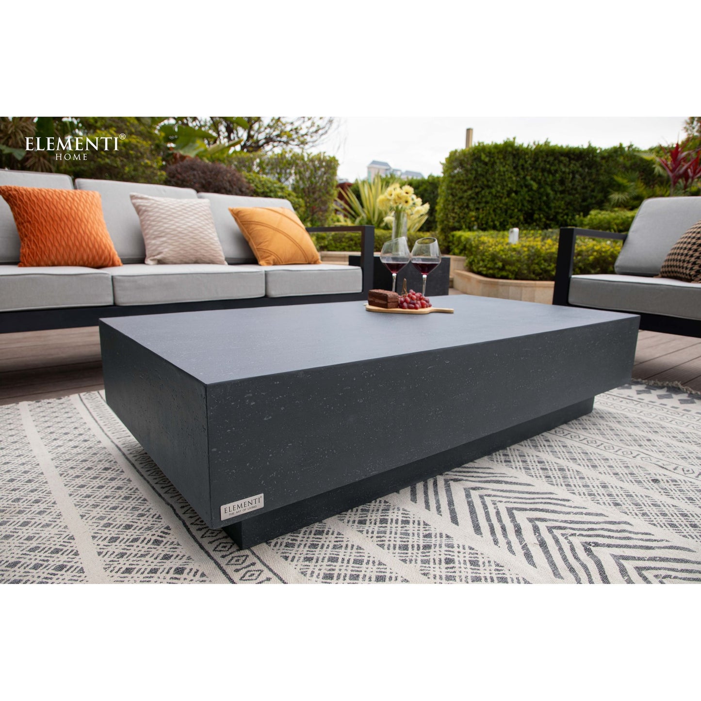 Steintisch Couchtisch Travertin für Innen und Außen Coffee Table Rechteckig - houseofhome24