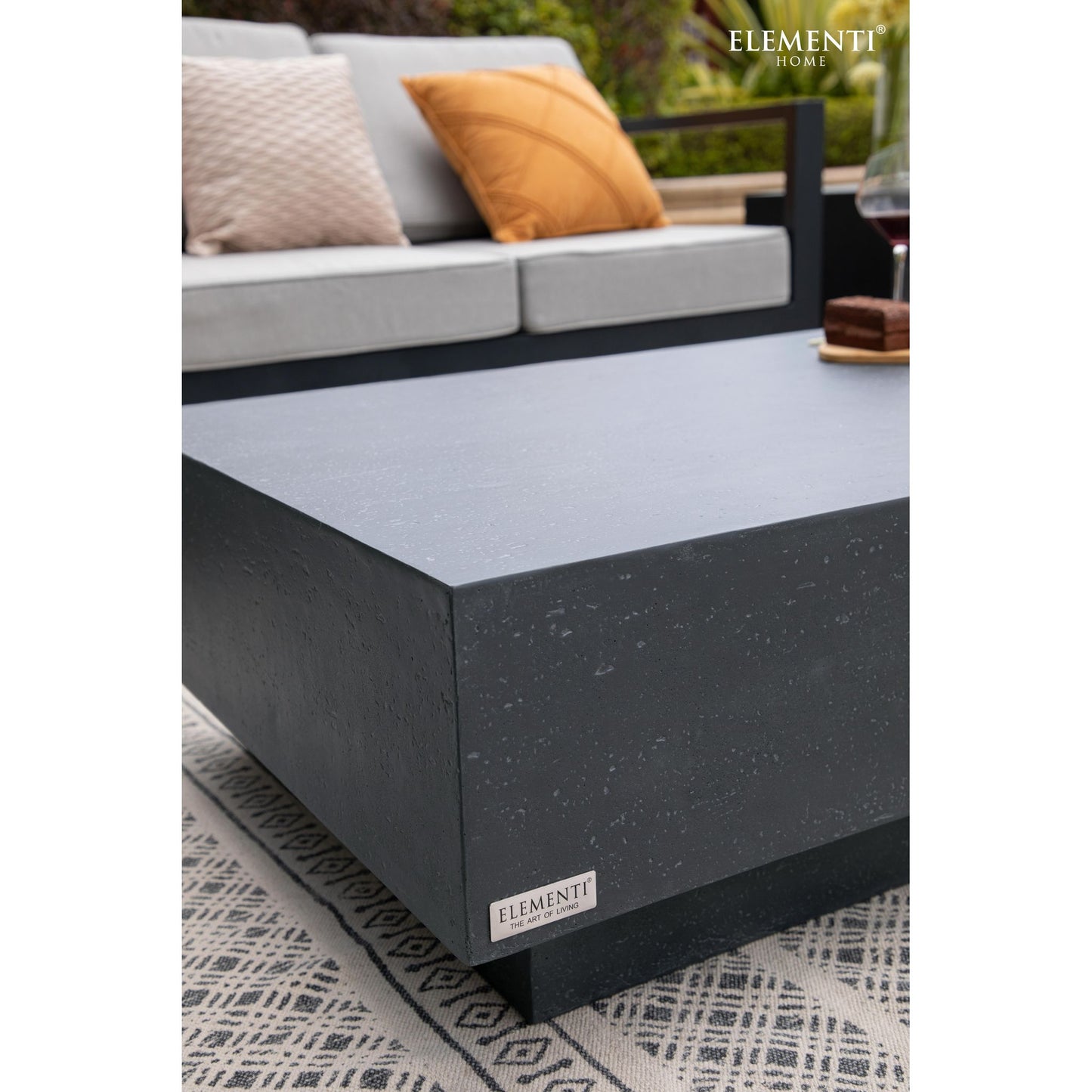 Steintisch Couchtisch Travertin für Innen und Außen Coffee Table Rechteckig - houseofhome24