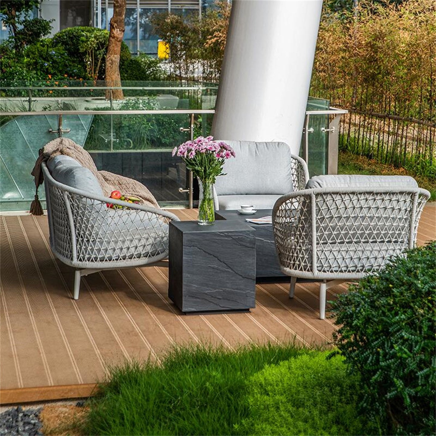 Steintisch Beistelltisch Colorado Innen Außen Coffee Table Colorado Sandstein - houseofhome24