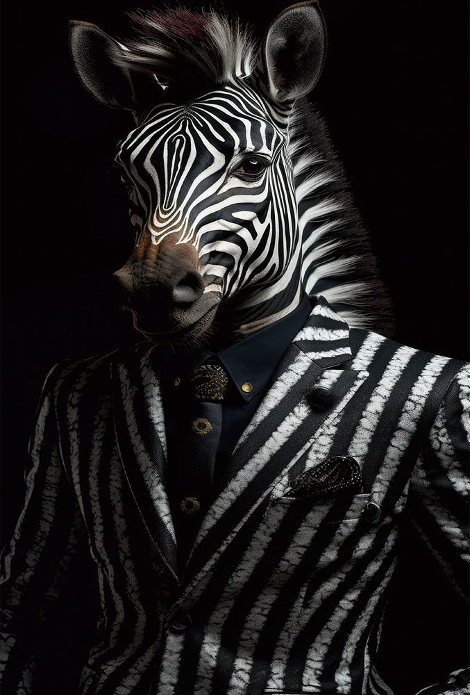 Digitaldruck-Wandbild auf Sicherheitsglas „Noble Stripes“ | Rahmenloses Wandbild - houseofhome24