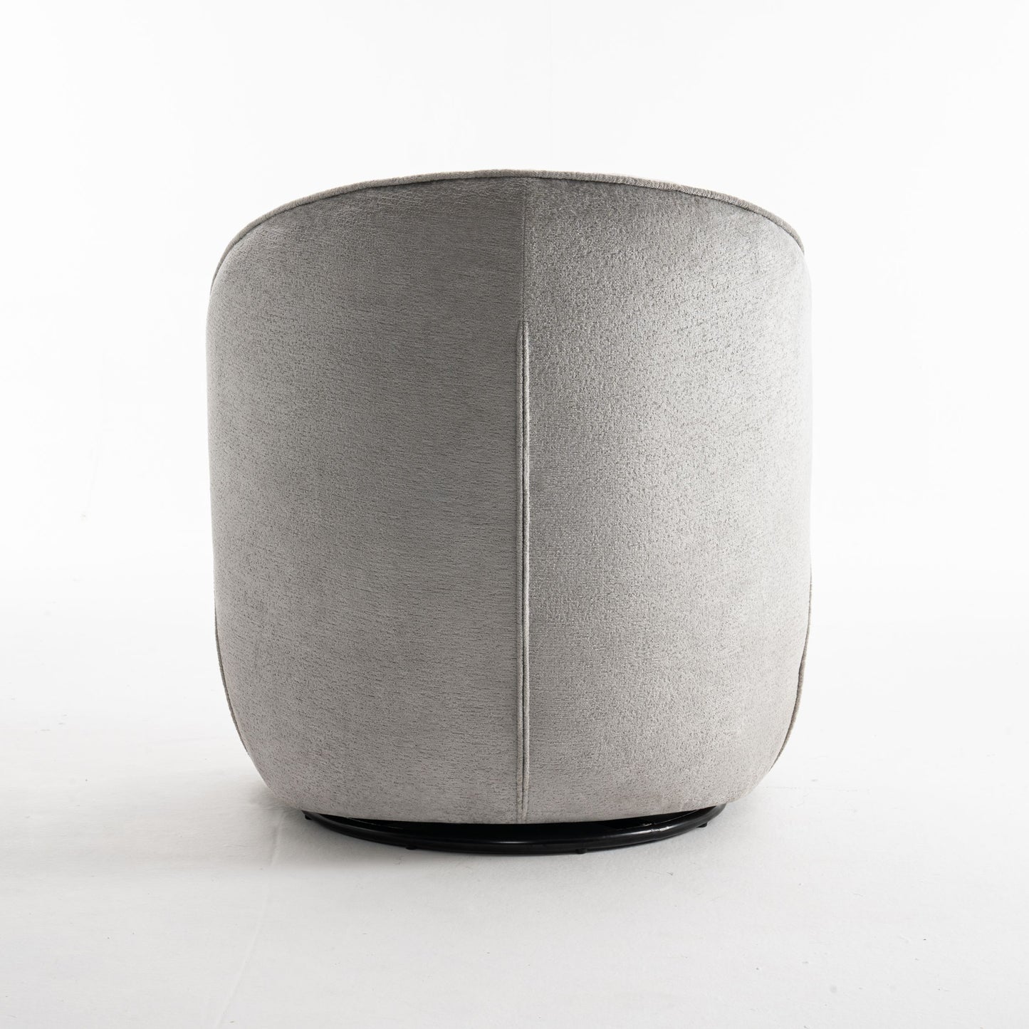 Gemütlicher Loungestuhl mit Bouclé-Stoff in Grau | Wohnzimmerstuhl Teddystoff - Modern - houseofhome24