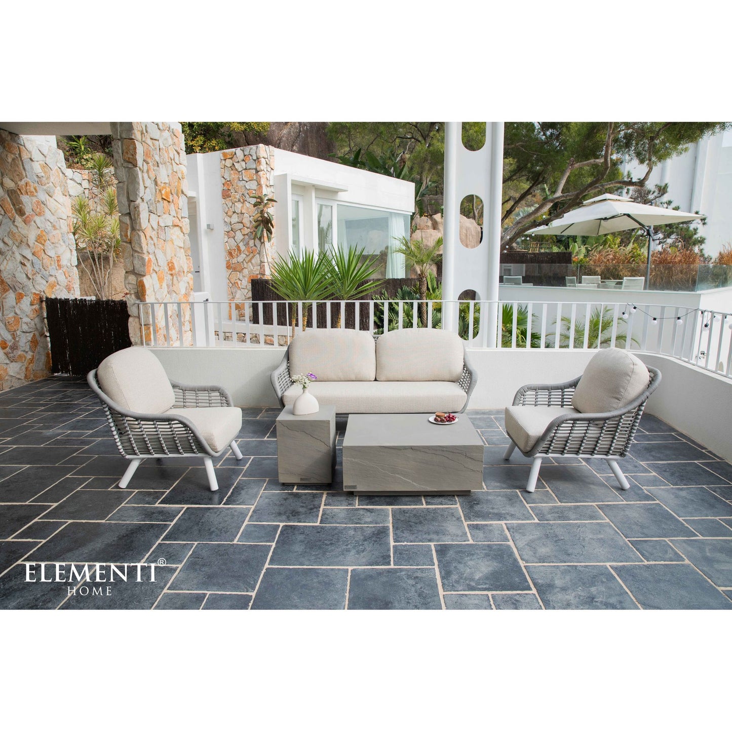 Steintisch Beistelltisch Colorado Innen Außen Coffee Table Colorado Sandstein Beistelltisch Klein - houseofhome24