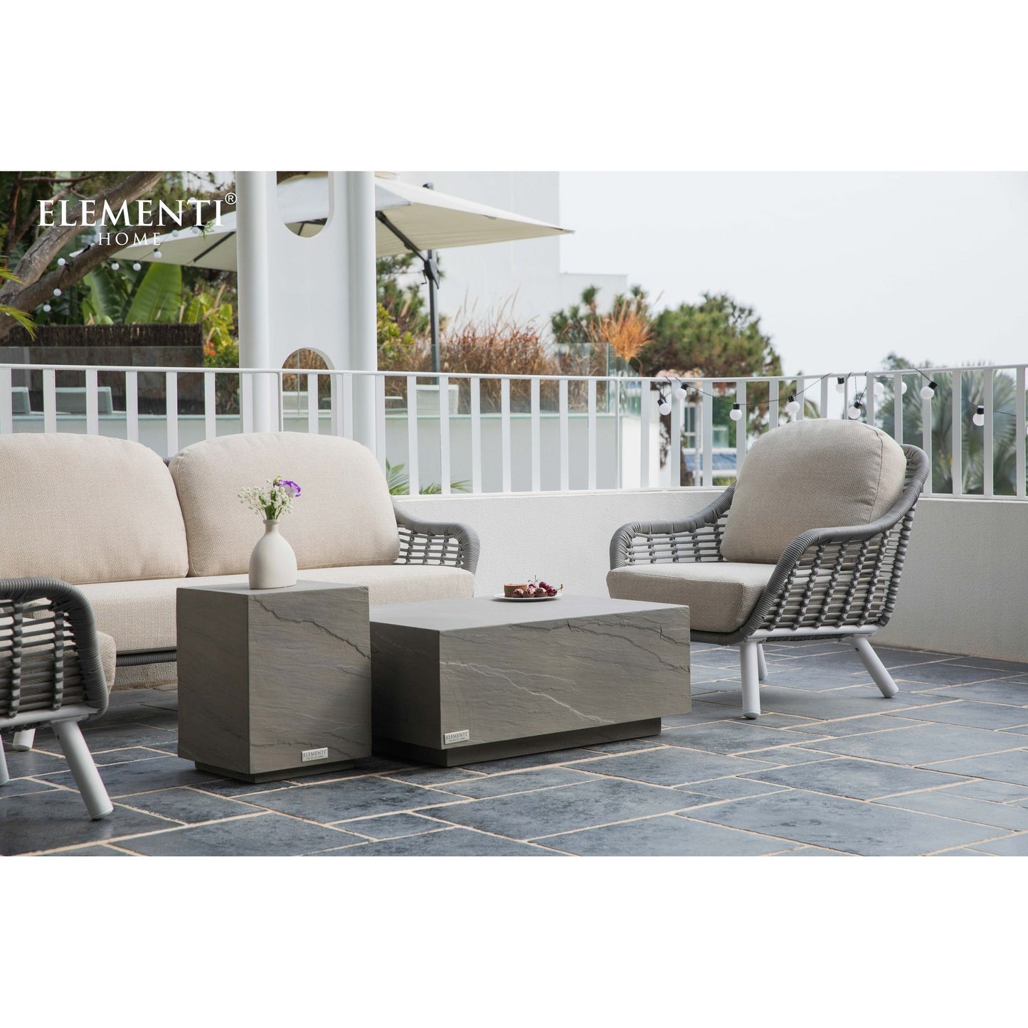 Steintisch Beistelltisch Colorado Innen Außen Coffee Table Colorado Sandstein Beistelltisch Klein - houseofhome24