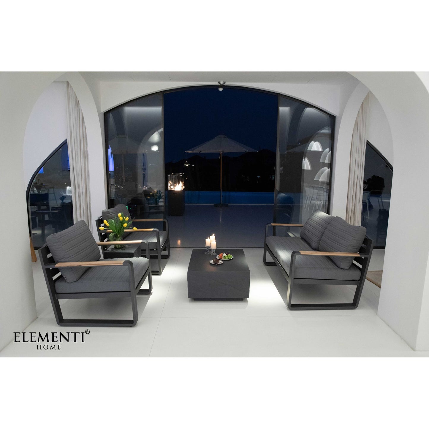 Steintisch Couchtisch Colorado Innen Außen Coffee Table Colorado Sandstein Rechteckig Mittel - houseofhome24