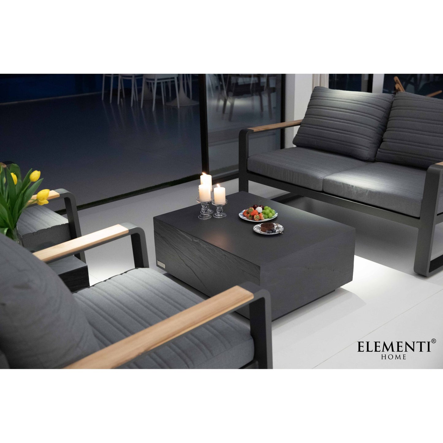 Steintisch Couchtisch Colorado Innen Außen Coffee Table Colorado Sandstein Rechteckig Mittel - houseofhome24