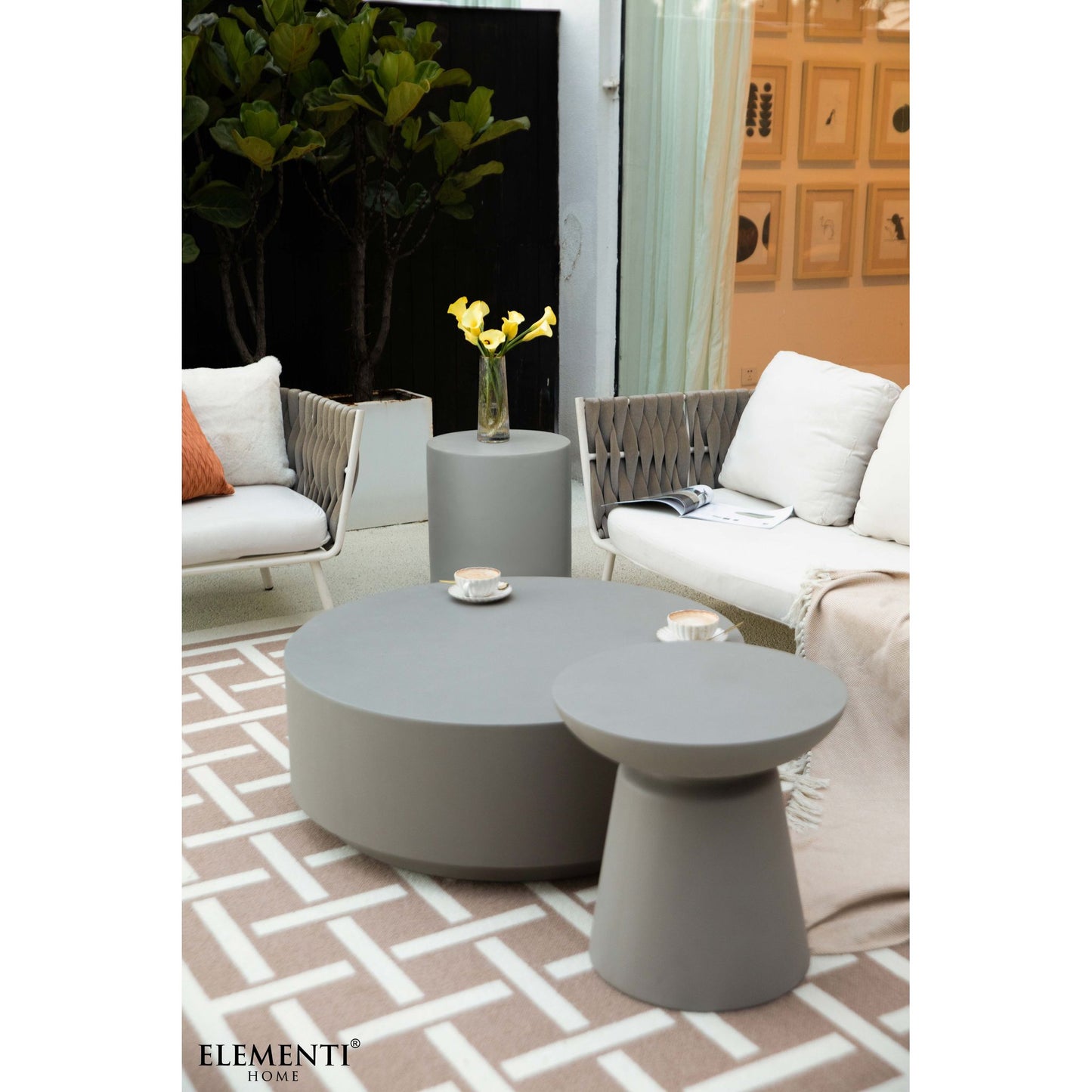Steintisch Beistelltisch ROME für Innen und Außen Coffee Table Rome - houseofhome24