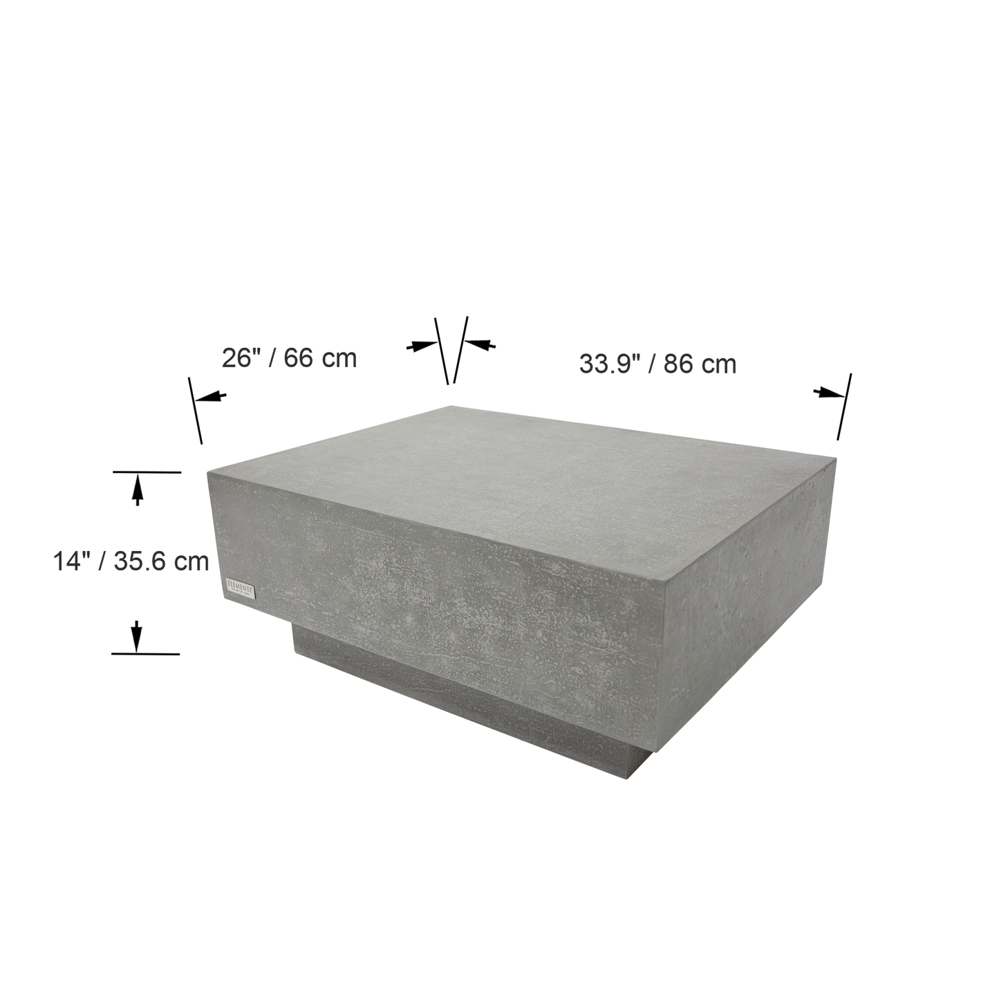Steintisch Couchtisch Tevere für Innen und Außen Coffee Table Tevere Rechteckig Mittel - houseofhome24