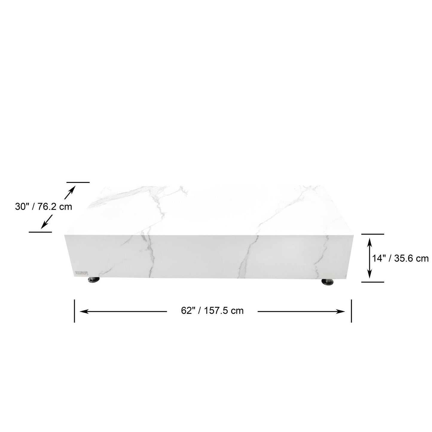 Marmortisch Couchtisch BIANCO / SOFIA Coffee Table BIANCO / SOFIA Rechteckig - houseofhome24