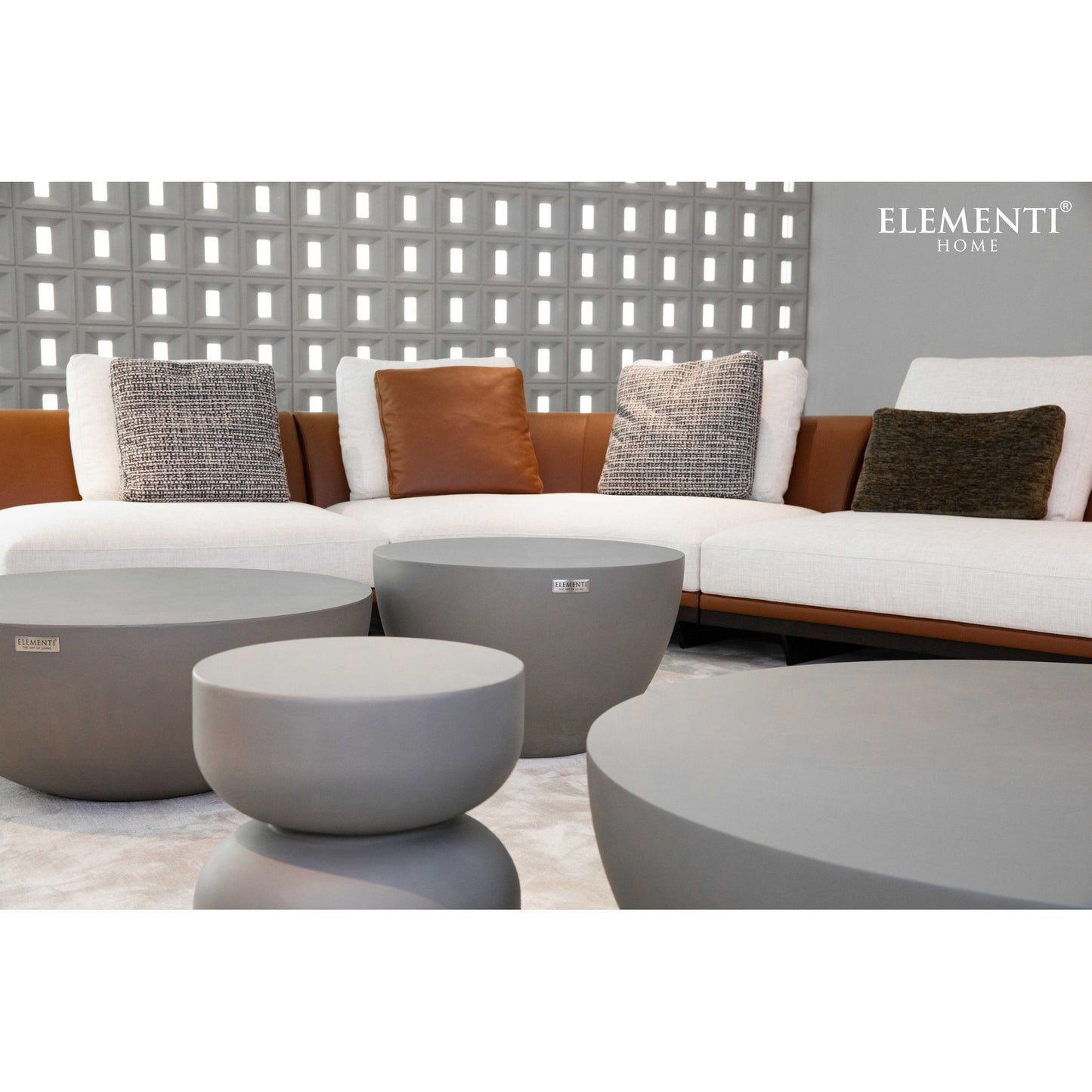 Steintisch Beistelltisch CHRONOS Coffee Table Chronos Klein für Innen und Außen - houseofhome24