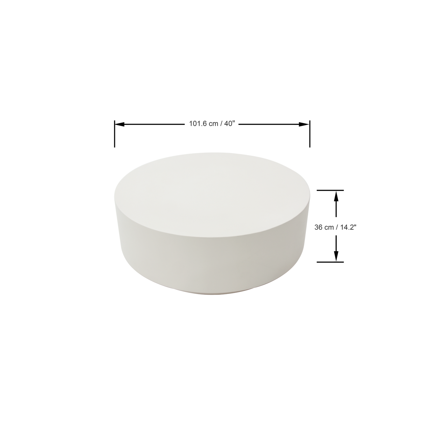 Steintisch Couchtisch ROME für Innen und Außen Coffee Table ROME Groß - houseofhome24