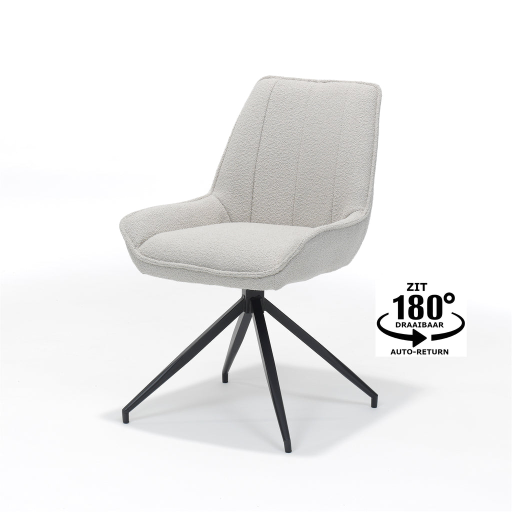 Esszimmerstuhl "Montana" drehbar in Teddy Taupe - houseofhome24