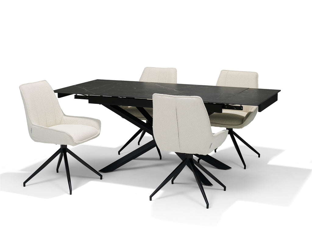 Esszimmerstuhl "Montana" drehbar in Teddy Taupe - houseofhome24