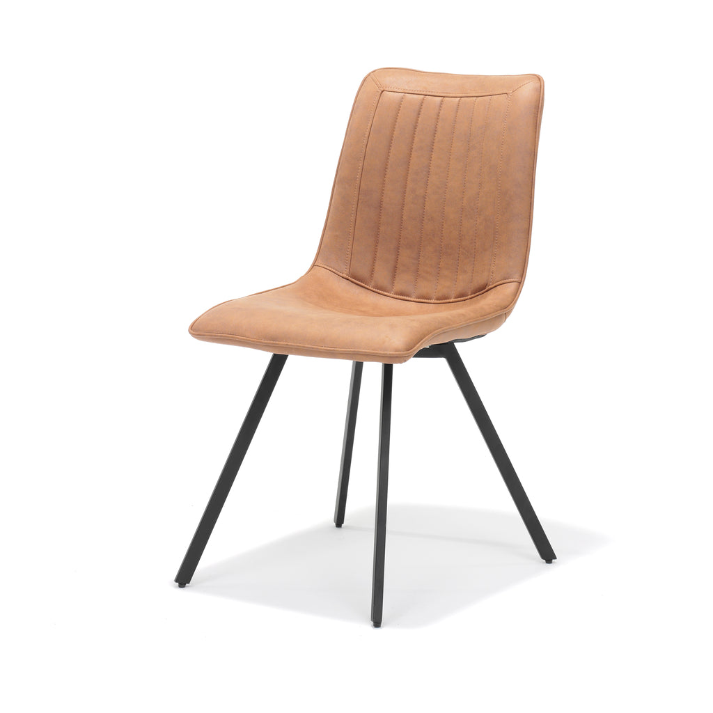Esszimmerstuhl "Boxer" in Soft Cognac - houseofhome24