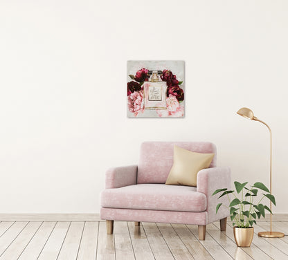 Giclée-/ Acrylgemälde auf Leinwand „Rosenduft“ - houseofhome24