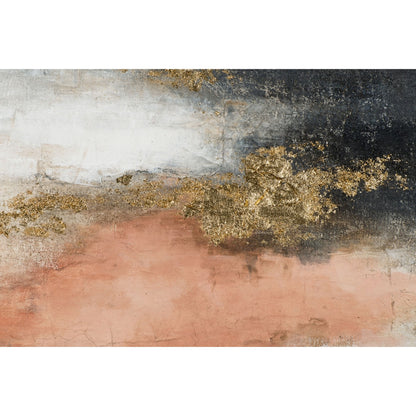 Abstraktes Acrylgemälde auf Leinwand „Harmonie in Gold und Terracotta“ | handgemalt - houseofhome24