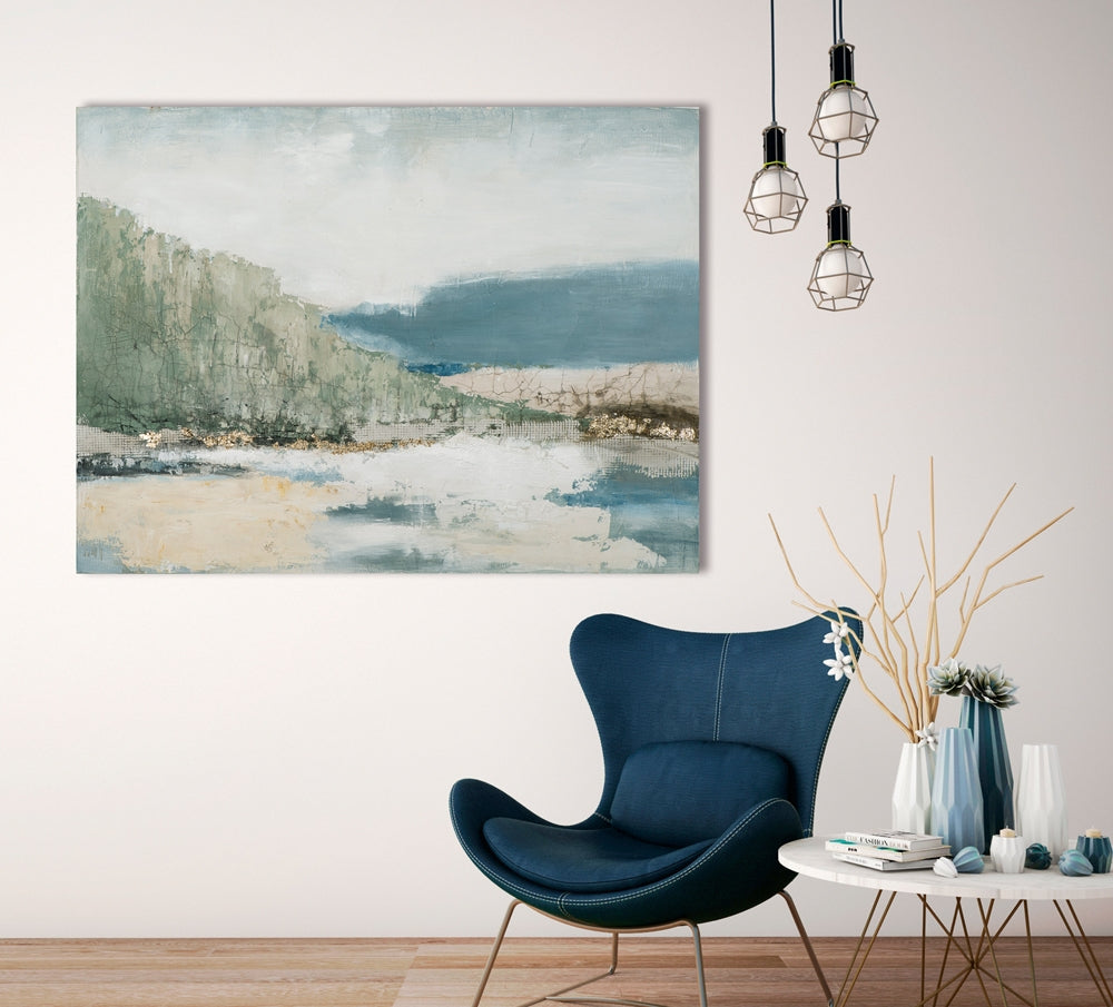 Handgemaltes Acrylgemälde auf Leinwand Impression „Landschaft“ - houseofhome24