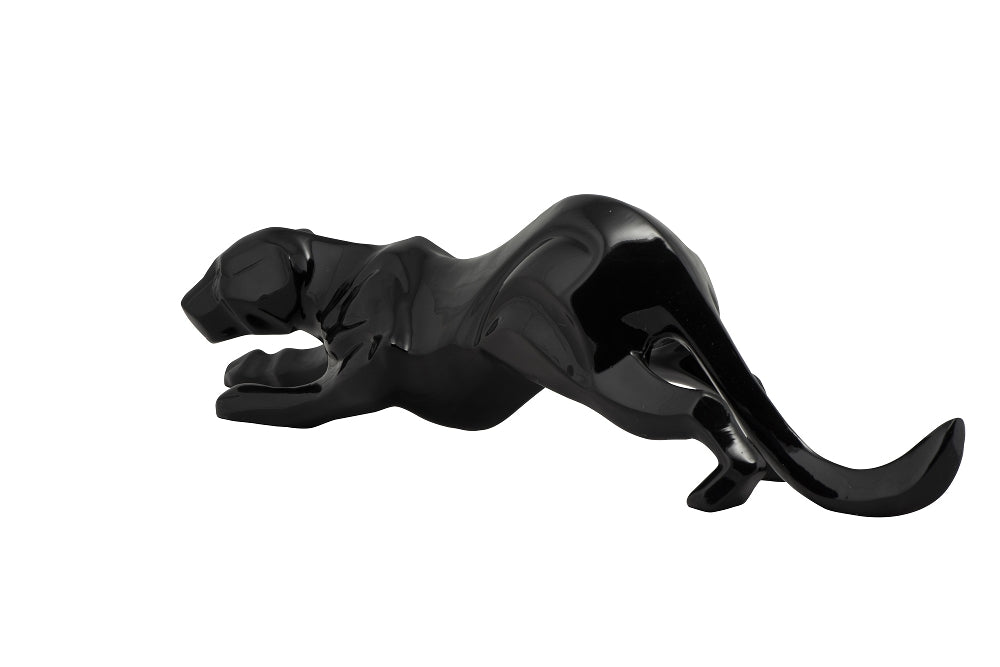 Luxuriöse und einzigartige Kunststein Skulptur: „Schleichender Panther“ - houseofhome24