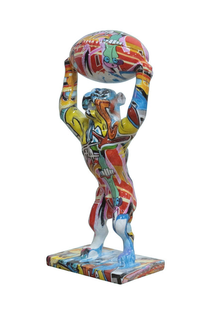 Handgemachte und einzigartige Kunststein Skulptur „Power Tiger“ - houseofhome24