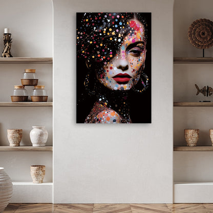 Digitaldruck-Wandbild auf Sicherheitsglas „Glamorous Splashes“ | Rahmenloses Wandbild