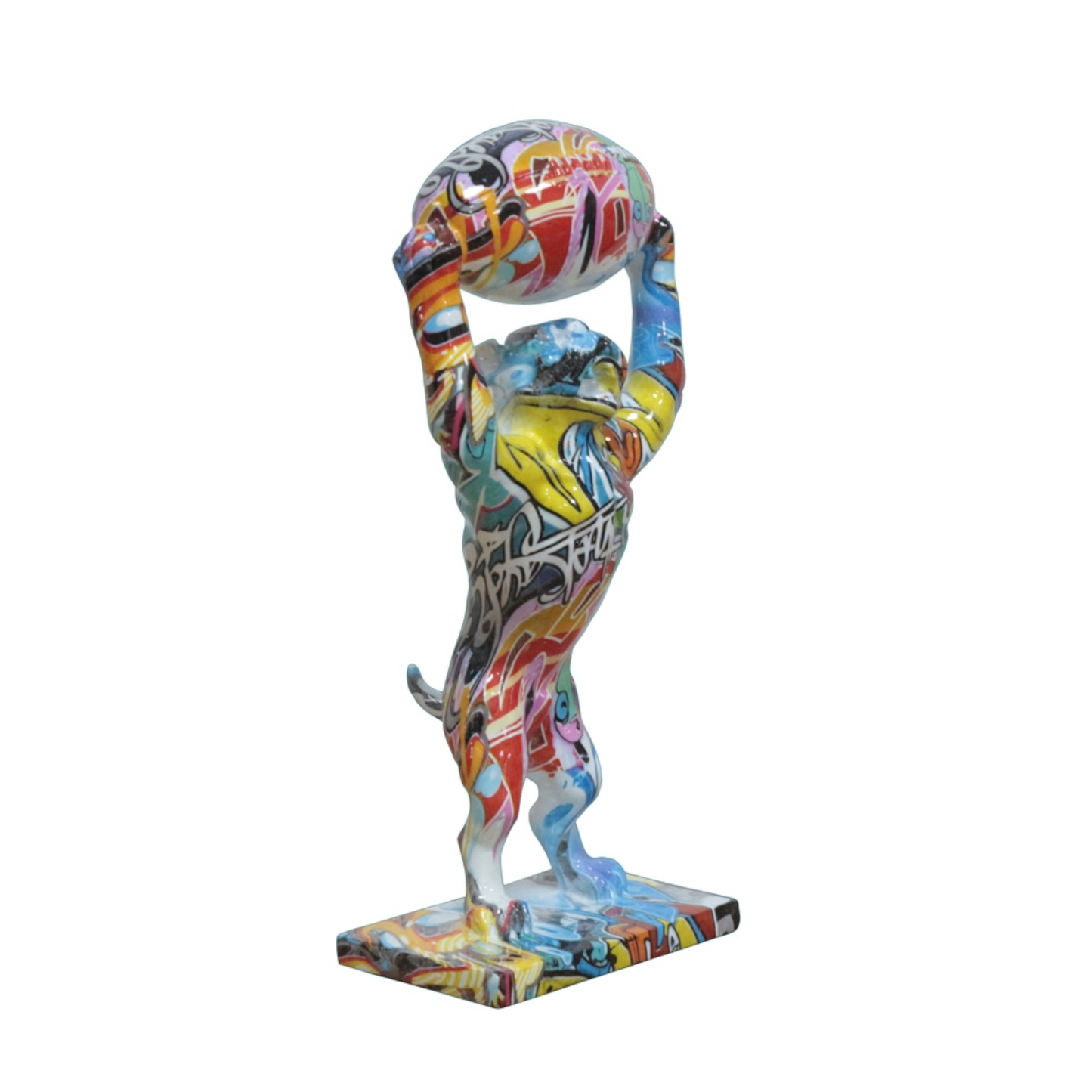 Handgemachte und einzigartige Kunststein Skulptur „Power Tiger“ - houseofhome24