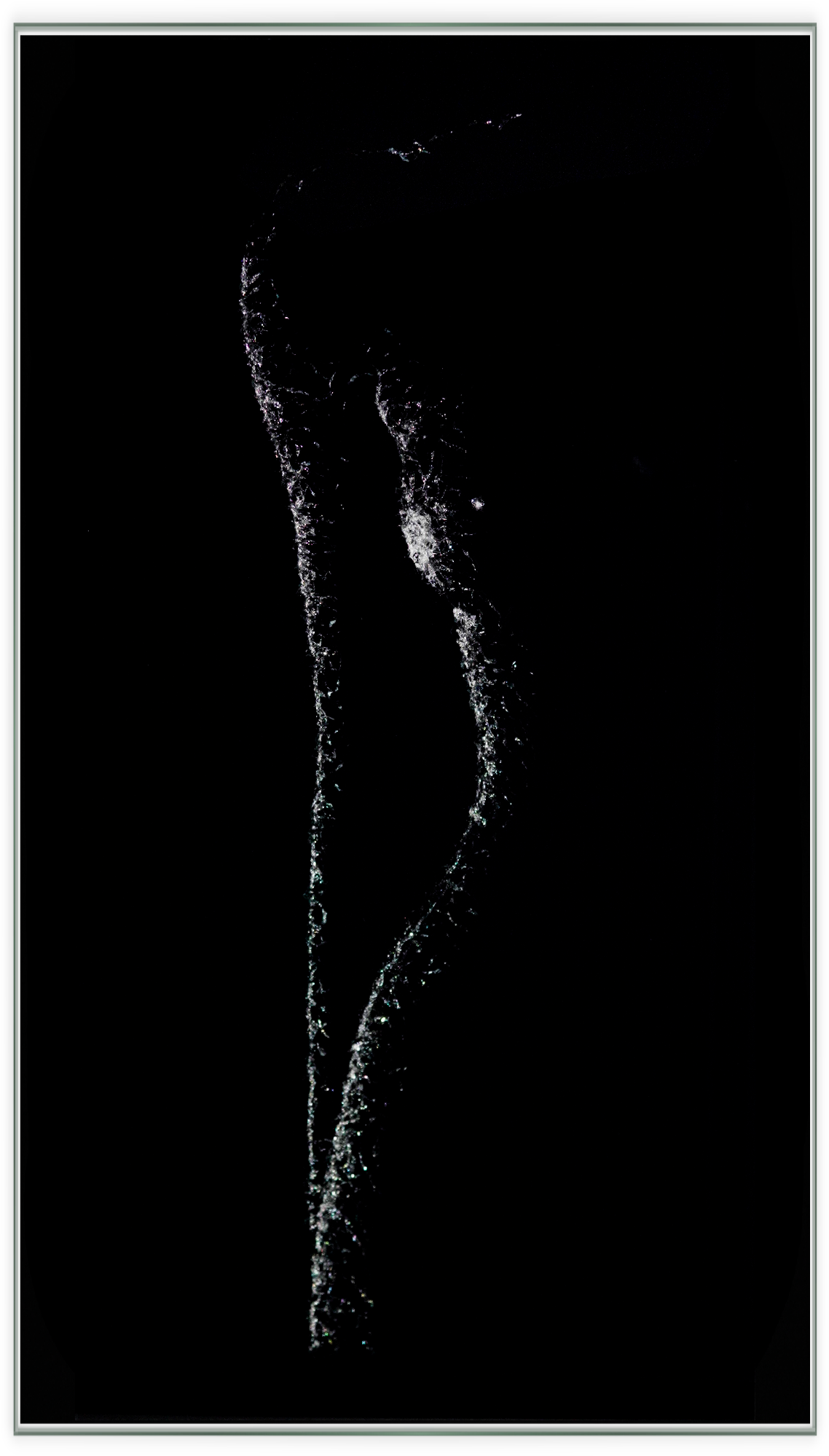Luxeriöses Wandbild aus Glas „Sensual” | Modernes Glasbruchgemälde mit Rahmen | Wandkunst aus Glas mit Rissen | Glass Crack Wallart - houseofhome24